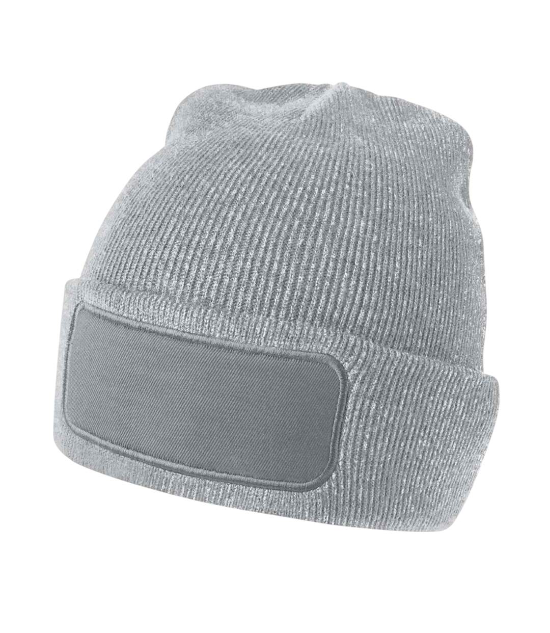 Bonnet Motif/style Uni Printers Gris Chiné Beechfield-2