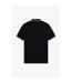Mens Twin Tip Polo Shirt Black Brown Fred Perry-2