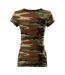T-shirt Motif/style Camouflage Pure Femme Marron Noir Vert Malfini-2