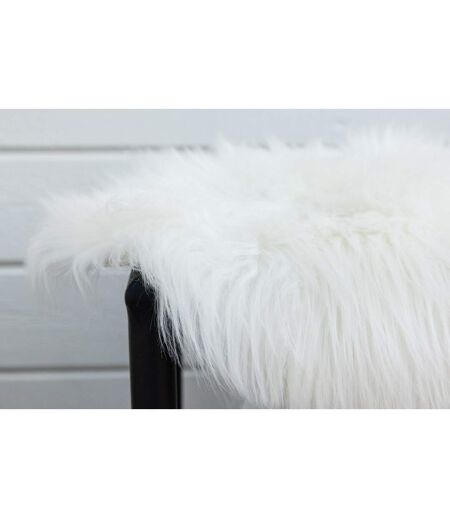 Tapis Imitation Fourrure Katy 55x180cm Blanc