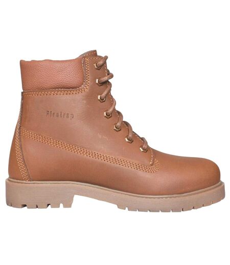 Womens/ladies Tami Leather Boots Tan Firetrap