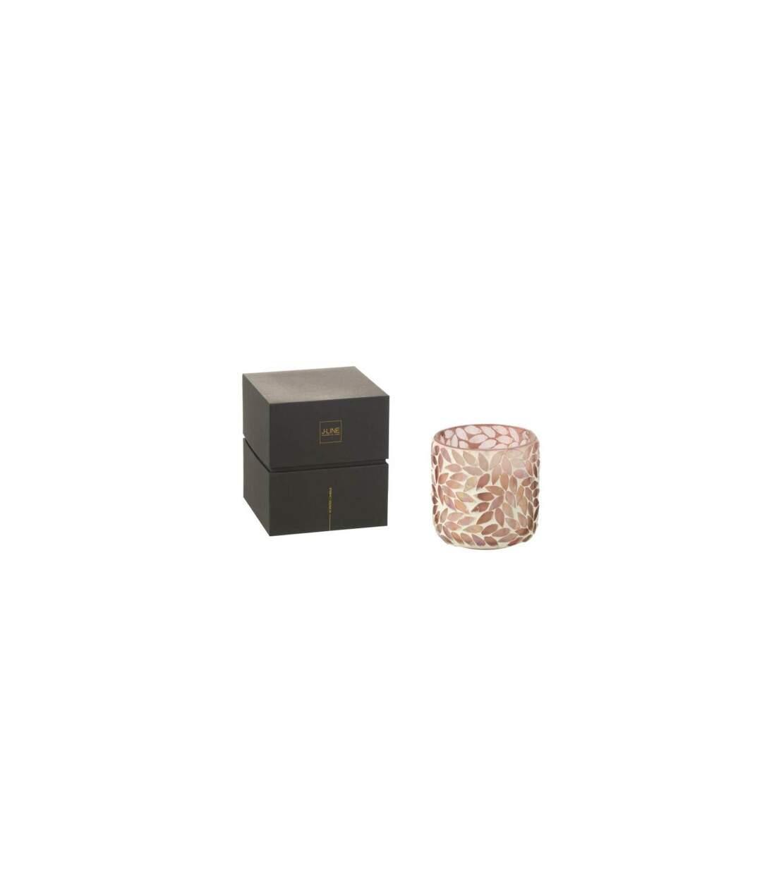 Bougie Parfumée Mosaïque Cyra 10cm Tender Rose-2