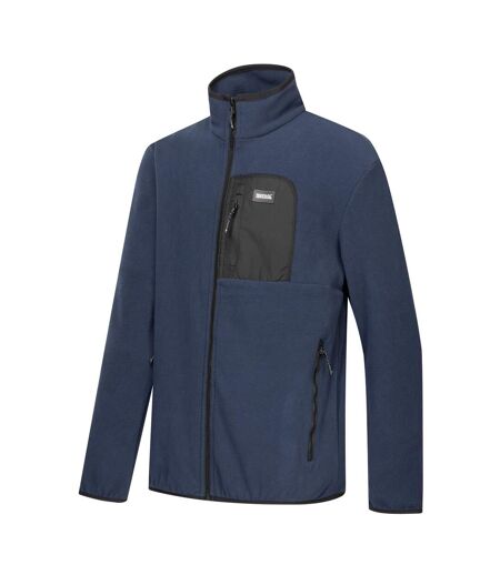 Veste Polaire À Col Montant Motif/style Détail Contrasté Frankie Homme Bleu Marine Noir Regatta