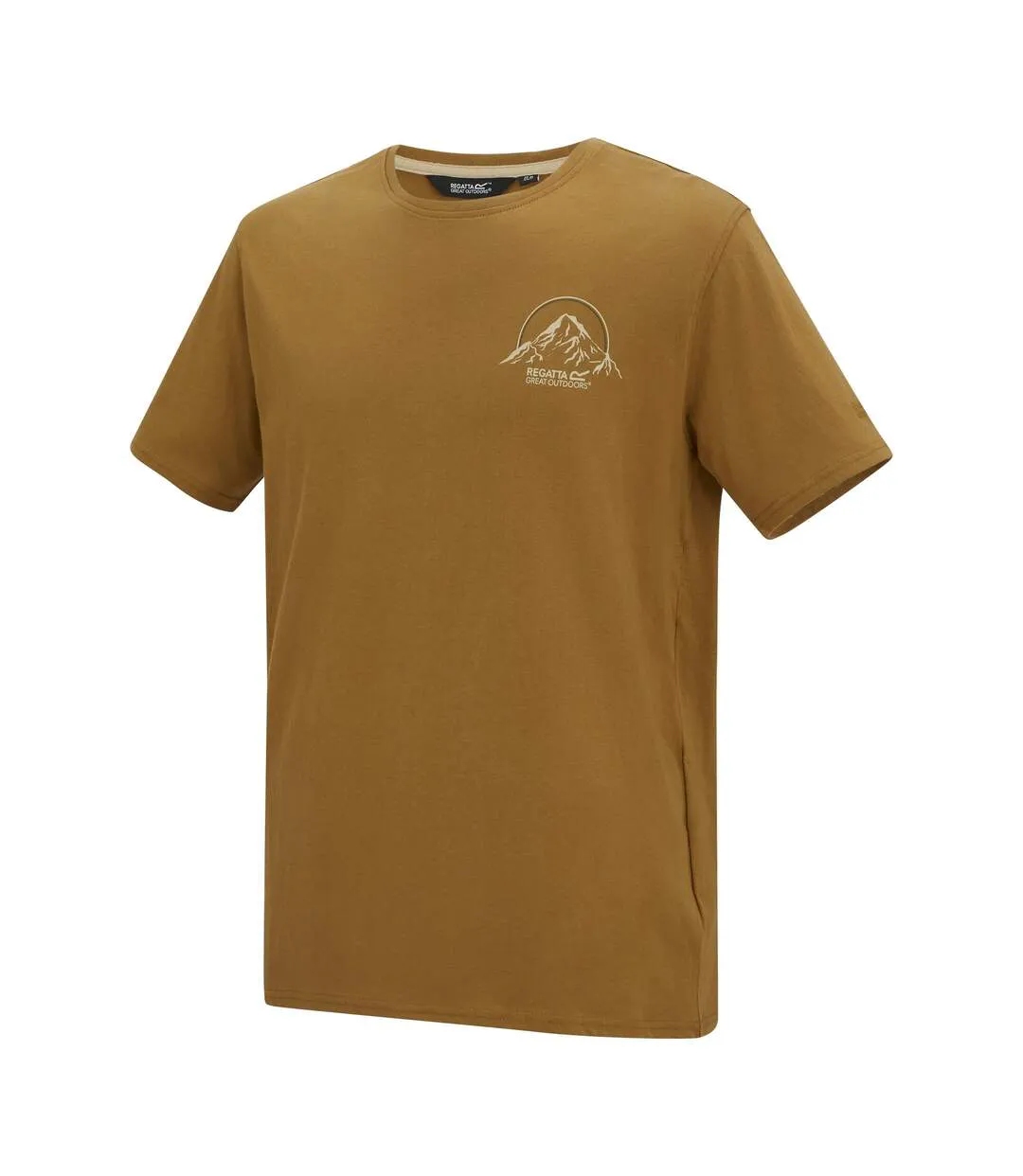 T-shirt Cline Original Outdoor Homme Brun Clair Vif Regatta-4
