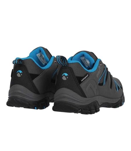 Childrens/kids Horizon Waterproof Walking Shoes Charcoal Blue Gelert