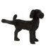 Statuette Chien Déco Max 58cm Noir-1