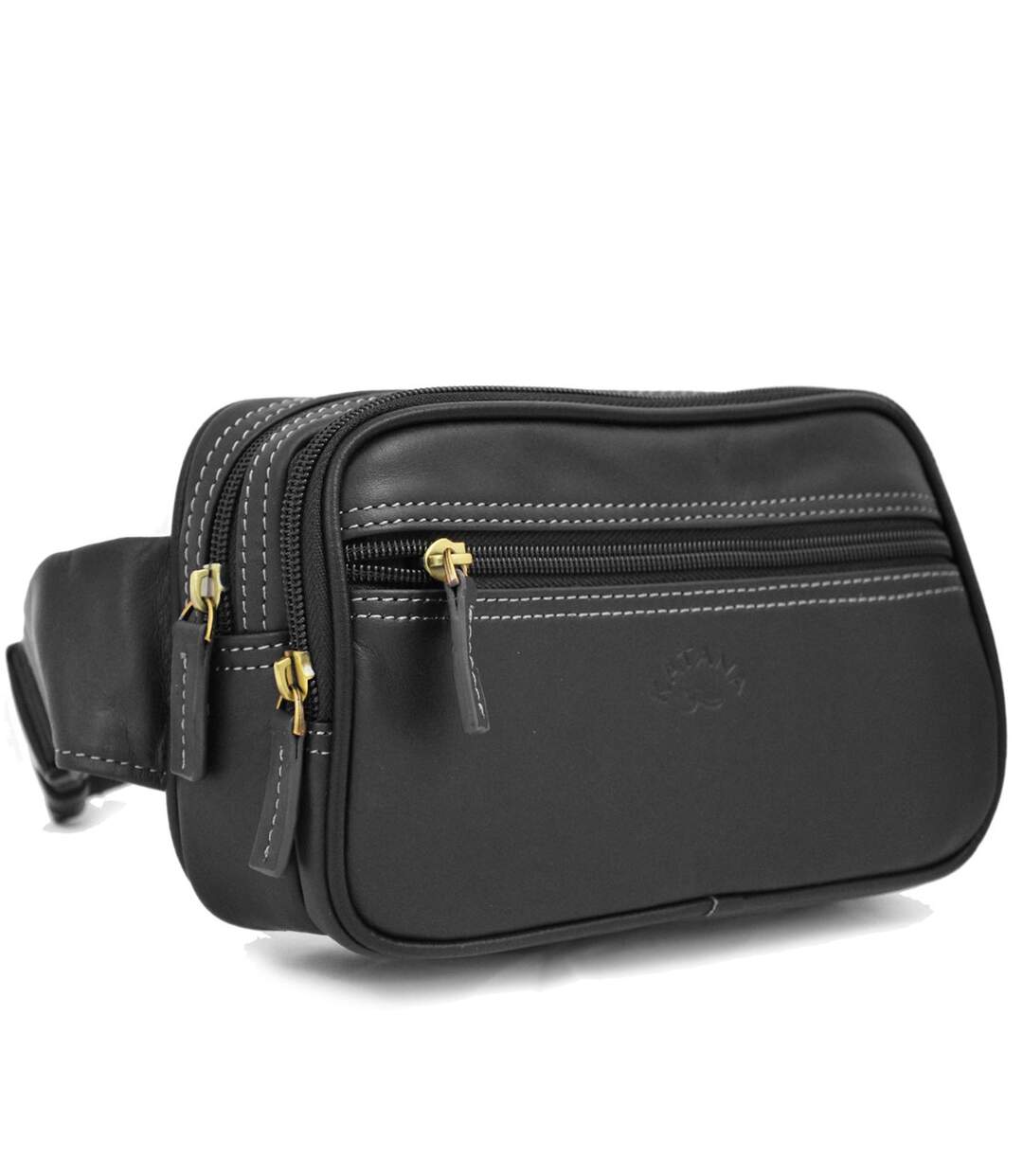 Katana - Sac ceinture en cuir - noir - 6356-1