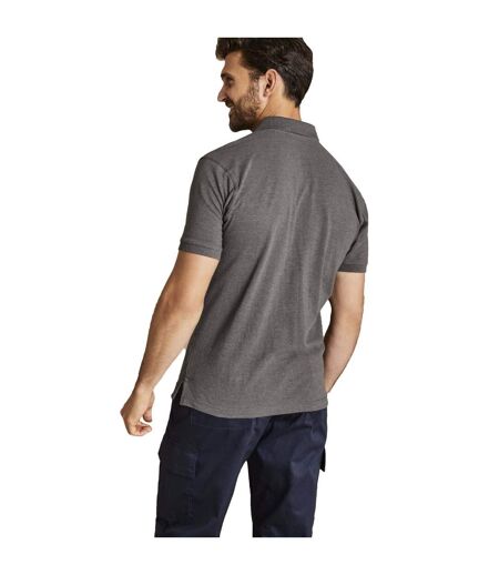 Asquith & Fox Mens Plain Short Sleeve Polo Shirt (Charcoal)