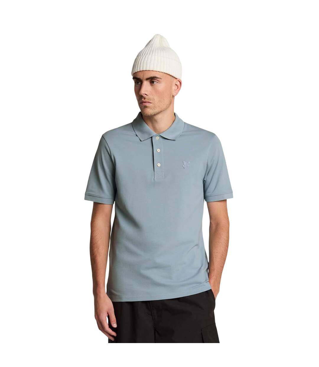 Polo Superfine Homme Bleu Lyle & Scott-1