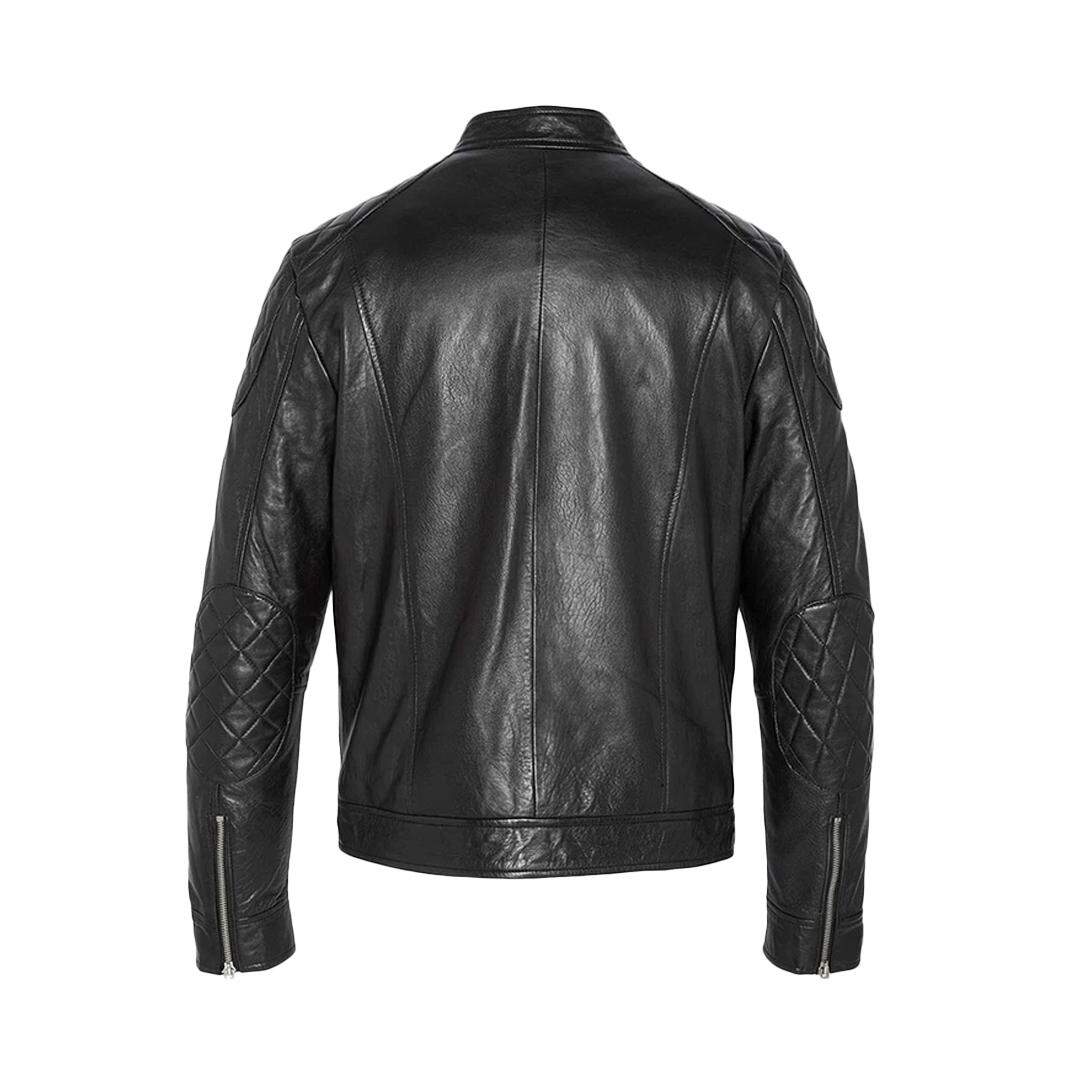 Blouson en cuir noir homme schott lcleo - l-2