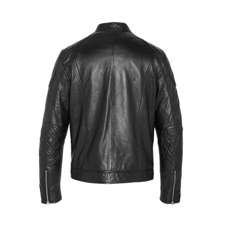 Blouson en cuir noir homme schott lcleo - l