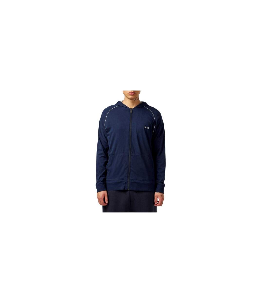 Veste À Capuche Mix&match Homme Bleu Foncé Boss-1