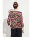 T-shirt blousant cache-coeur fleuri-2