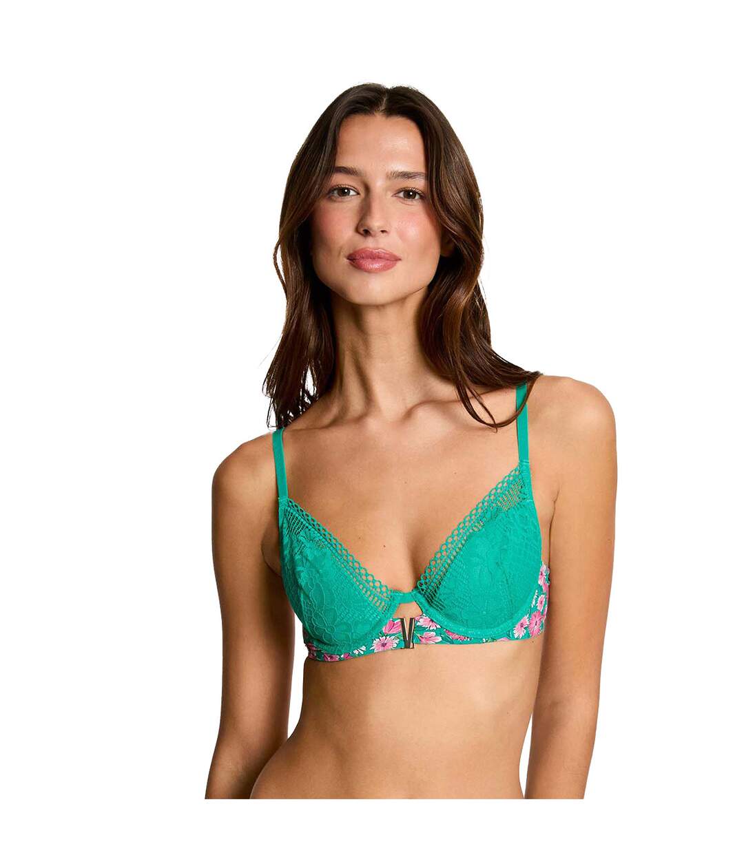 Soutien-gorge coques moulées vert Mathilde-2