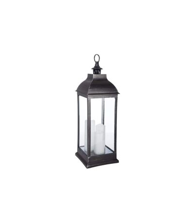 Lanterne Bougies LED Antique 71cm Noir