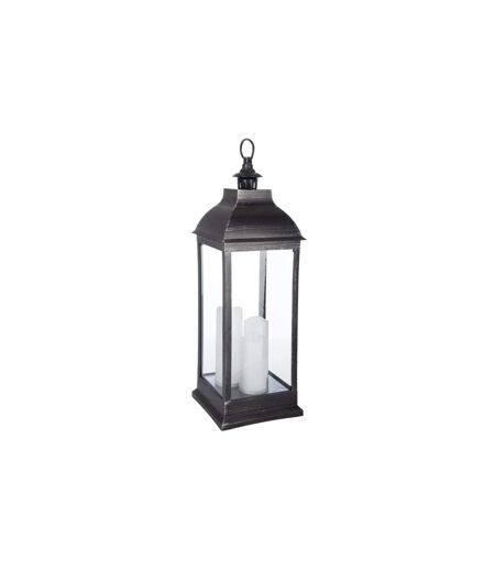 Lanterne Bougies LED Antique 71cm Noir