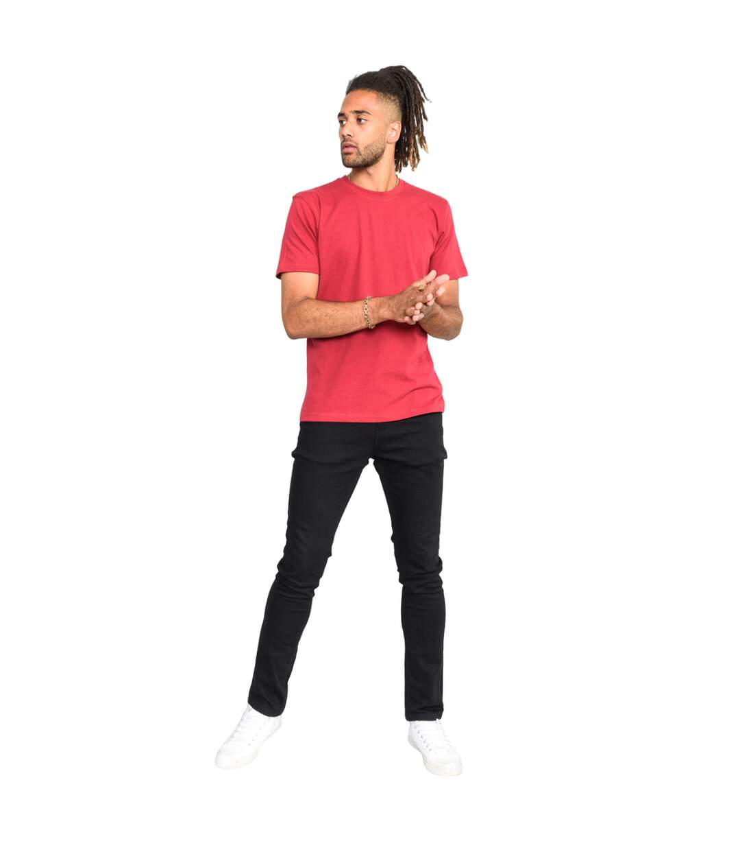 T-shirt D555 Flyers Homme Rouge Duke-1
