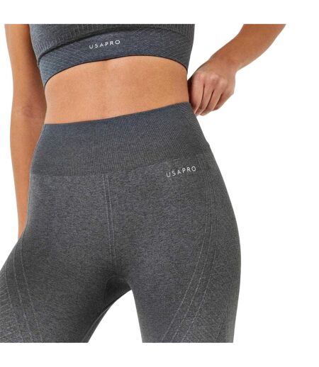 Legging ¾ Pro Femme Charbon Chiné Chiné USA