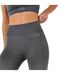 Legging ¾ Pro Femme Charbon Chiné Chiné USA-3