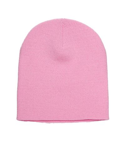 Yupoong Flexfit Unisex Heavyweight Standard Beanie Winter Hat (Baby Pink)