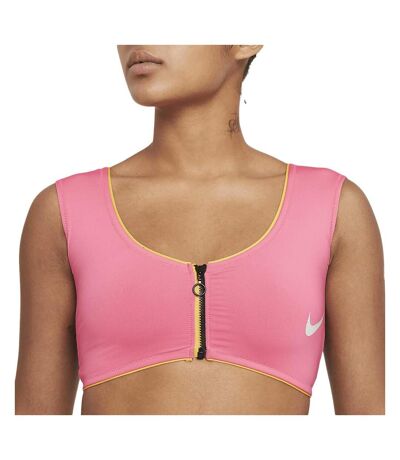 Haut de maillot de bain Rose Femme Nike Midkini - M