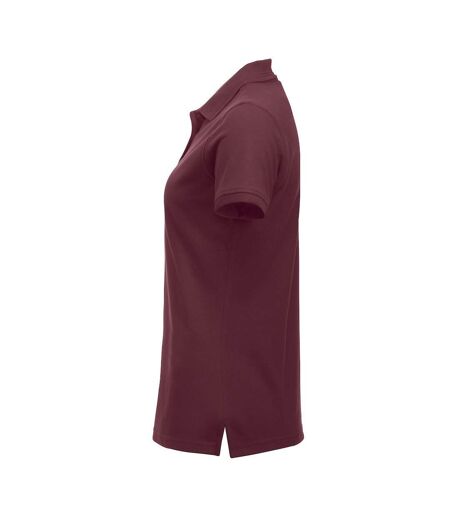 Polo manhattan femme bordeaux Clique