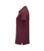 Womens/ladies manhattan polo shirt burgundy Clique