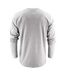 T-shirt Manches Longues Heavy Homme Gris Chiné Printer-2