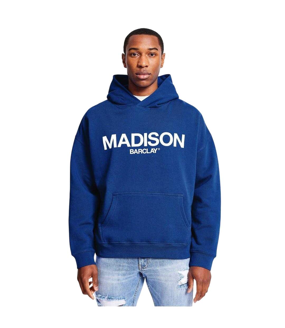 Mens Oversized Hoodie Indigo Blue Madison Barclay-2