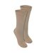 Steven - 2 Paires de Chaussettes Femme Sans Couture en Laine de Chameau Douces-3