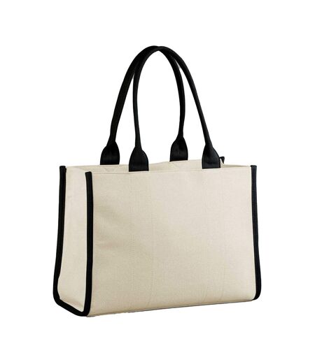 Tote Bag Puerto M Naturel Noir Quadra