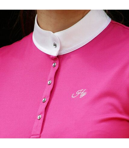HyFASHION Womens/Ladies Sophia Sleeveless Show Shirt (Raspberry Pink)