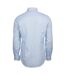 Mens luxury stretch long-sleeved shirt light blue Tee Jays