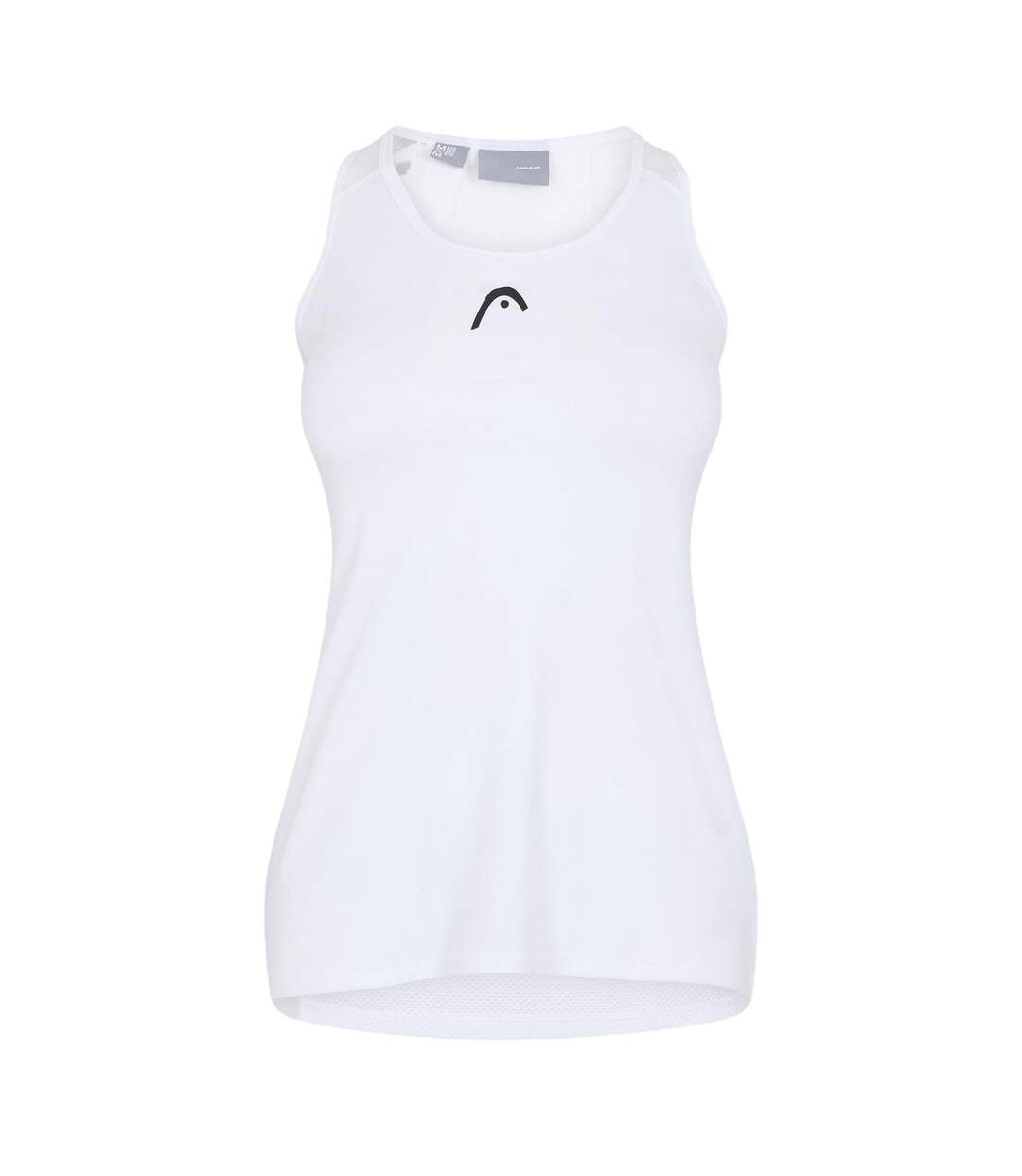 Womens/ladies Spirit Scoop Neck Tank Top White Head-1