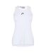 Womens/ladies Spirit Scoop Neck Tank Top White Head-1