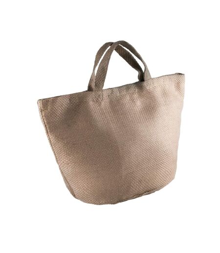 Kimood Womens/Ladies Fashion Jute Bag (Natural/Cappuccino) (One Size)