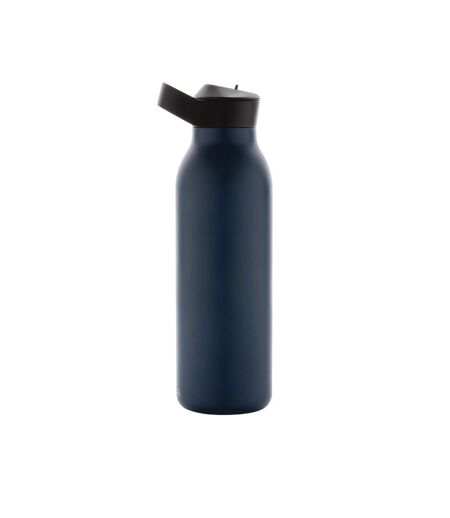 Ara flip top recycled stainless steel 500ml water bottle one size navy Avira