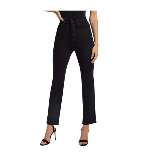 Womens/ladies 5 Pockets Straight Leg Jeans Black Good American