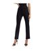 Womens/ladies 5 Pockets Straight Leg Jeans Black Good American-3