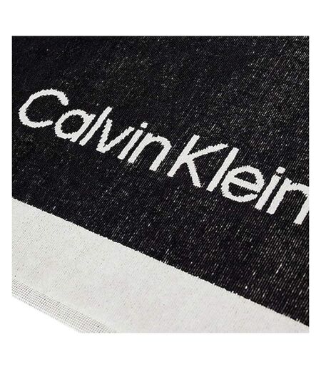 Serviette noir homme/femme calvin klein jeans towel - taille unique