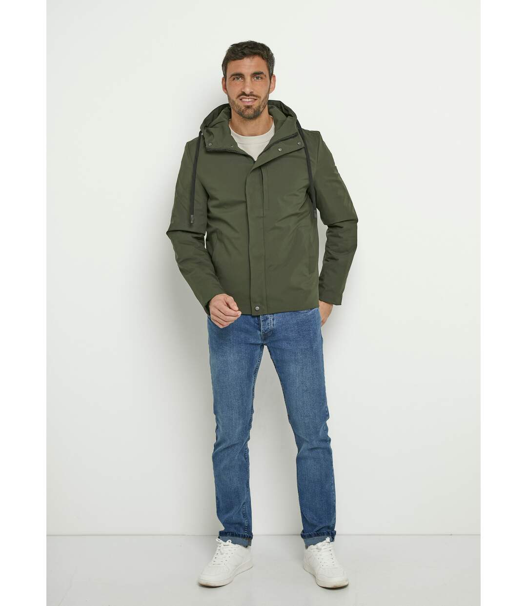 Veste déperlante chaude à capuche-3