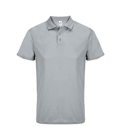 Polo pitcher adulte gris pur SOLS