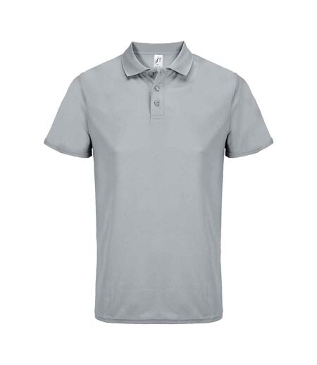 Polo pitcher adulte gris pur SOLS