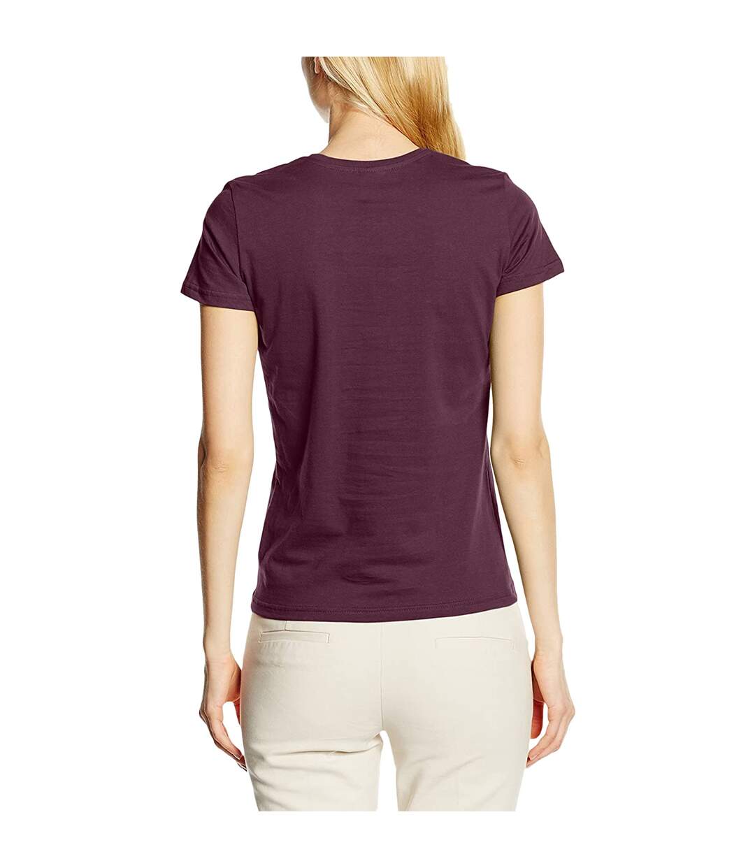 T-shirt femmes bordeaux Stedman