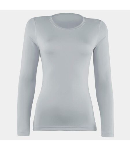 T-shirt base layer à manches longues femme blanc Rhino