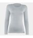 T-shirt base layer à manches longues femme blanc Rhino