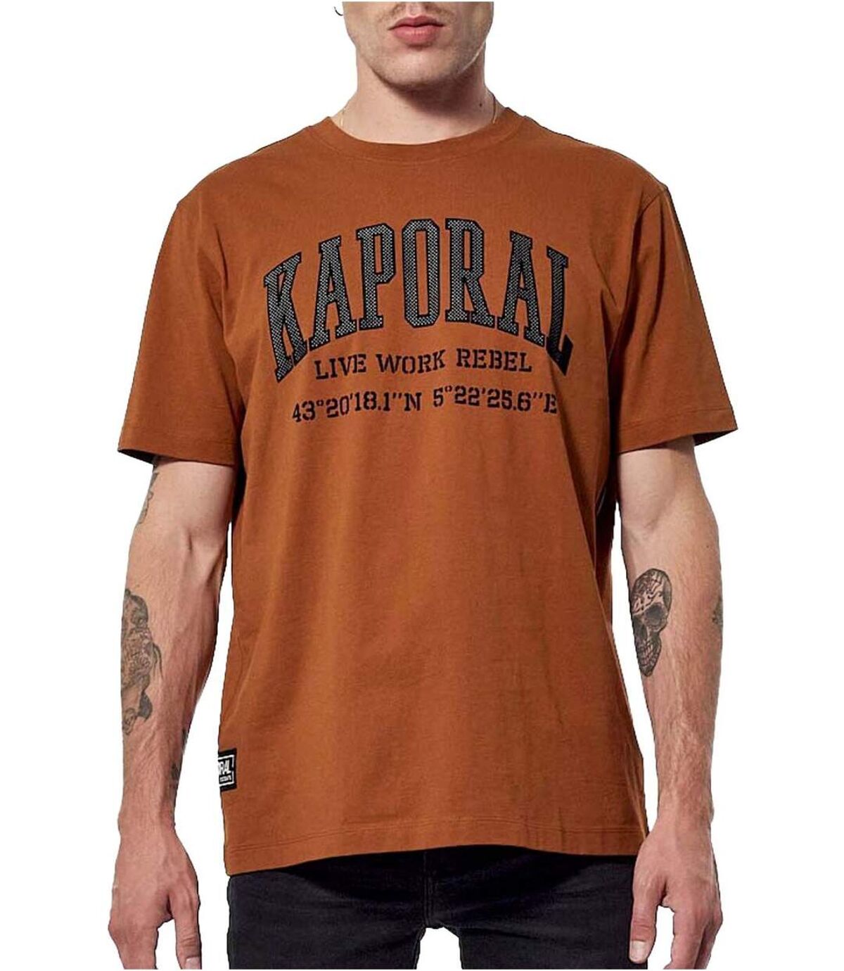 Tee shirt gros logo coton bio  -  Kaporal - Homme