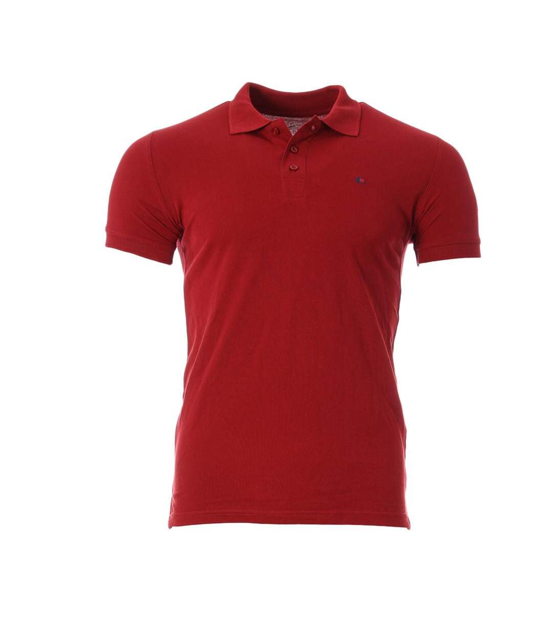 Polo rouge homme teddy smith pilote 2 mc - s-1