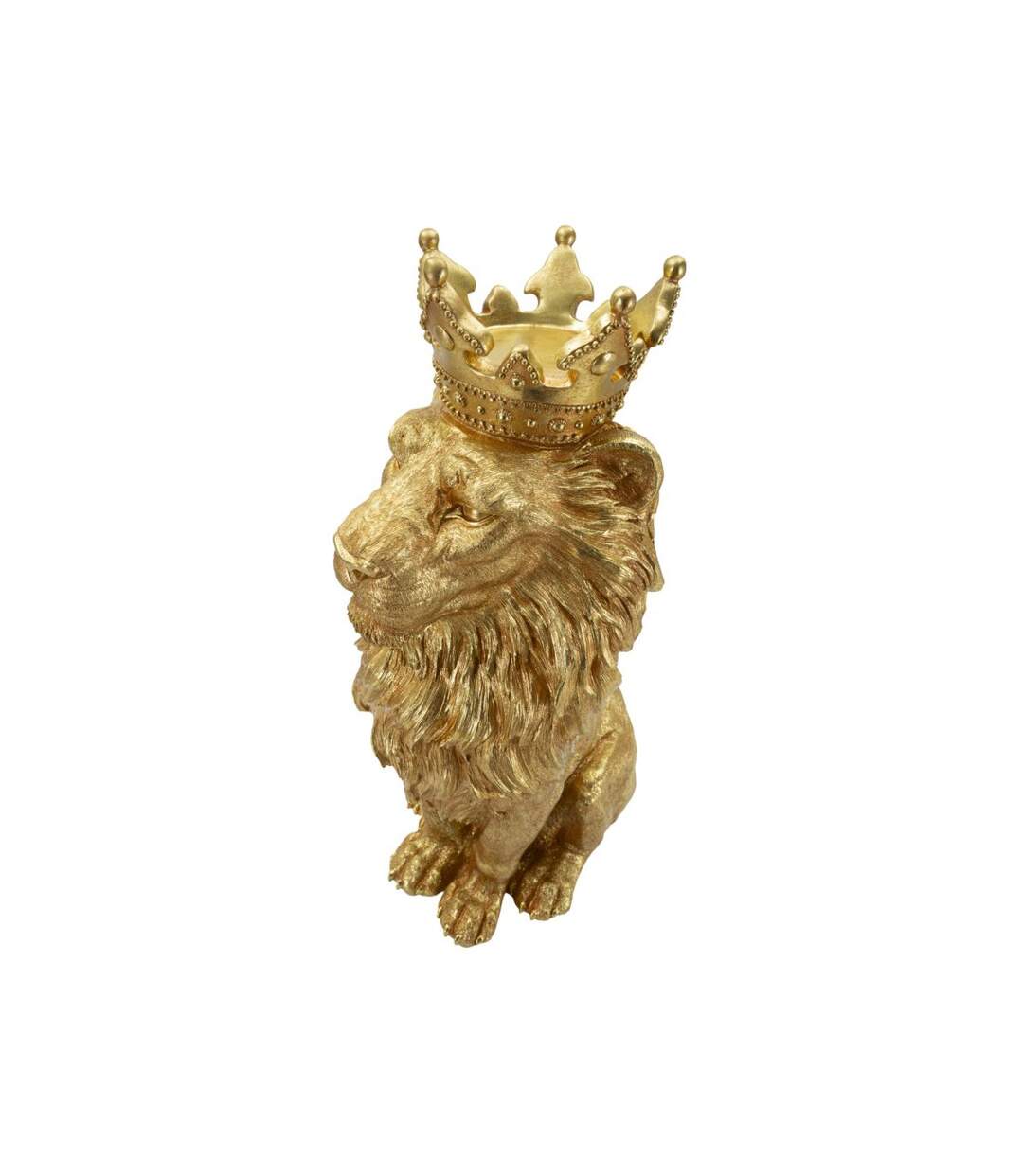 Statue Roi Lion Shant 74cm Or-4
