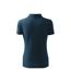 Womens/ladies Pique Polo Shirt Navy Blue Adler-1